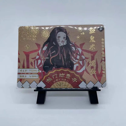 Anime Demon Slayer Kamado Nezuko Agatsuma Zenitsu Douma Akaza Sp Ssp Card Game Collection Rare Card Boy Birthday Present