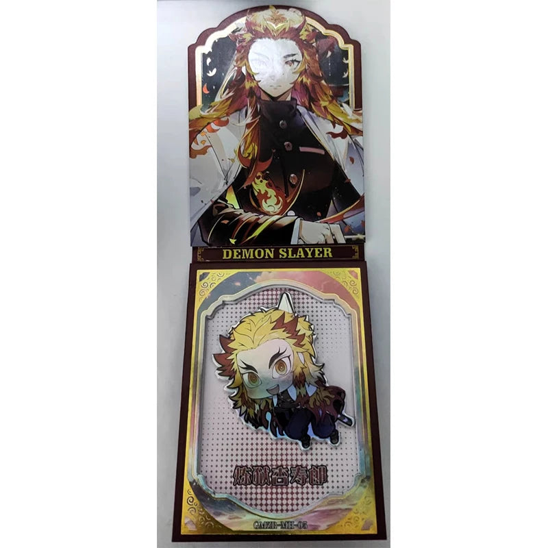 Anime Demon Slayer Kamado Nezuko Tanjirou Kanroji Mitsuri Kochou Shinobu Mh Collectible Card Toys Christmas Birthday Gifts