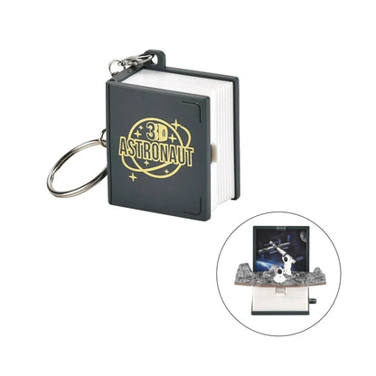 3D Mini Football Basketball Fold Book Keychain Toys Anxiety Stress Relief Toys Sensory Toys Birthday Gift Backpack Keychain