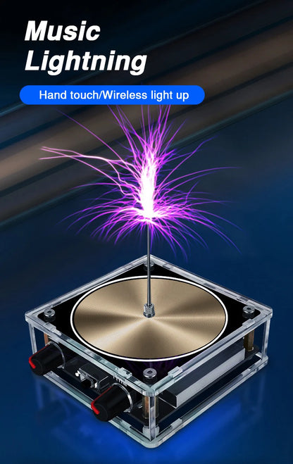 Tesla Coil Musical Speaker Artificial Lightning Bluetooth Music Tesla Coil Arc Plasma Wireless Transmission Experiment Model