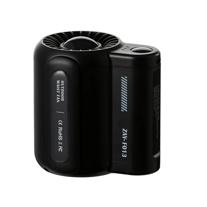 USB Fanless Fans Neck Portable Belt Fans Mini Cooling Fans Bladeless Rechargeable Wearable Air Cooler For Outdoor Sports Travel
