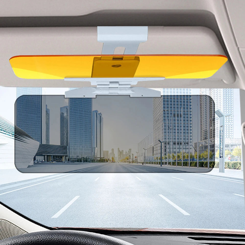 Anti-Dazzle Car Sun Visor UV Blocking Anti Glare Sun Shade Adjustable Polarized Sunshade Day and Night Dual Use Sun Blocker
