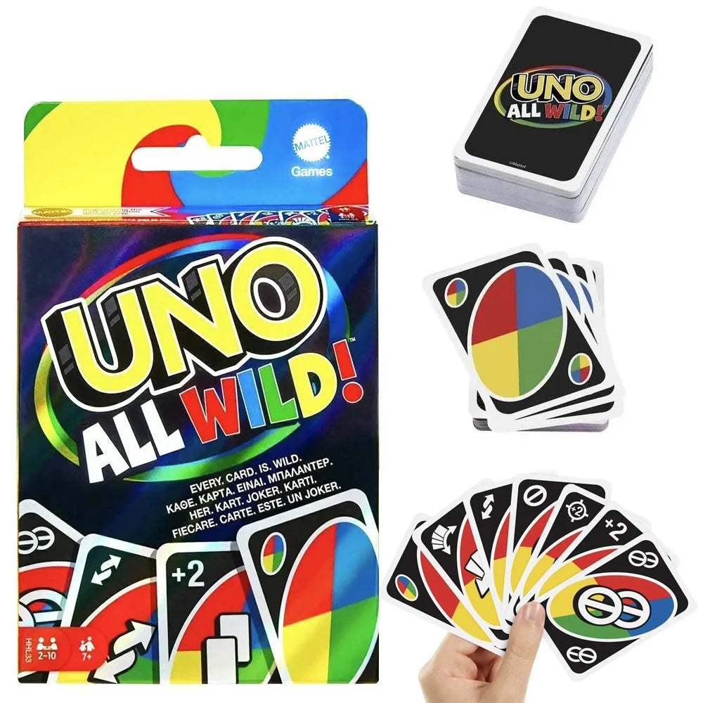 ONE FLIP! Board Games Playing Cards UNO Harry Narutos TOTORO Christmas Card Table Game for Children Adults Kid Birthday Gift Toy