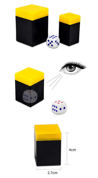 Square Crazy Cube Children Kids Magic Tricks Dice Prediction Props Toys