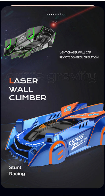 RC Car Stunt Infrared Laser Tracking Wall Ceiling Climbing Vehicle Toys For Children Remote Control Cars Follow Light Gifts boys
