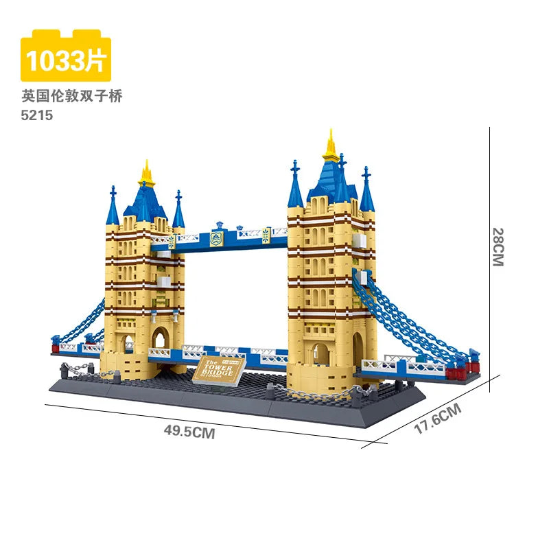 Wange Blocks World Architecture Building Bricks Castle Villa House Big Ben Church DIY Toys for Man Gifts Girl Adult Present