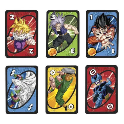 Original Dragon Ball Card UNO Anime Figure Goku Character Board Game Cards Multiplayer Party Toys