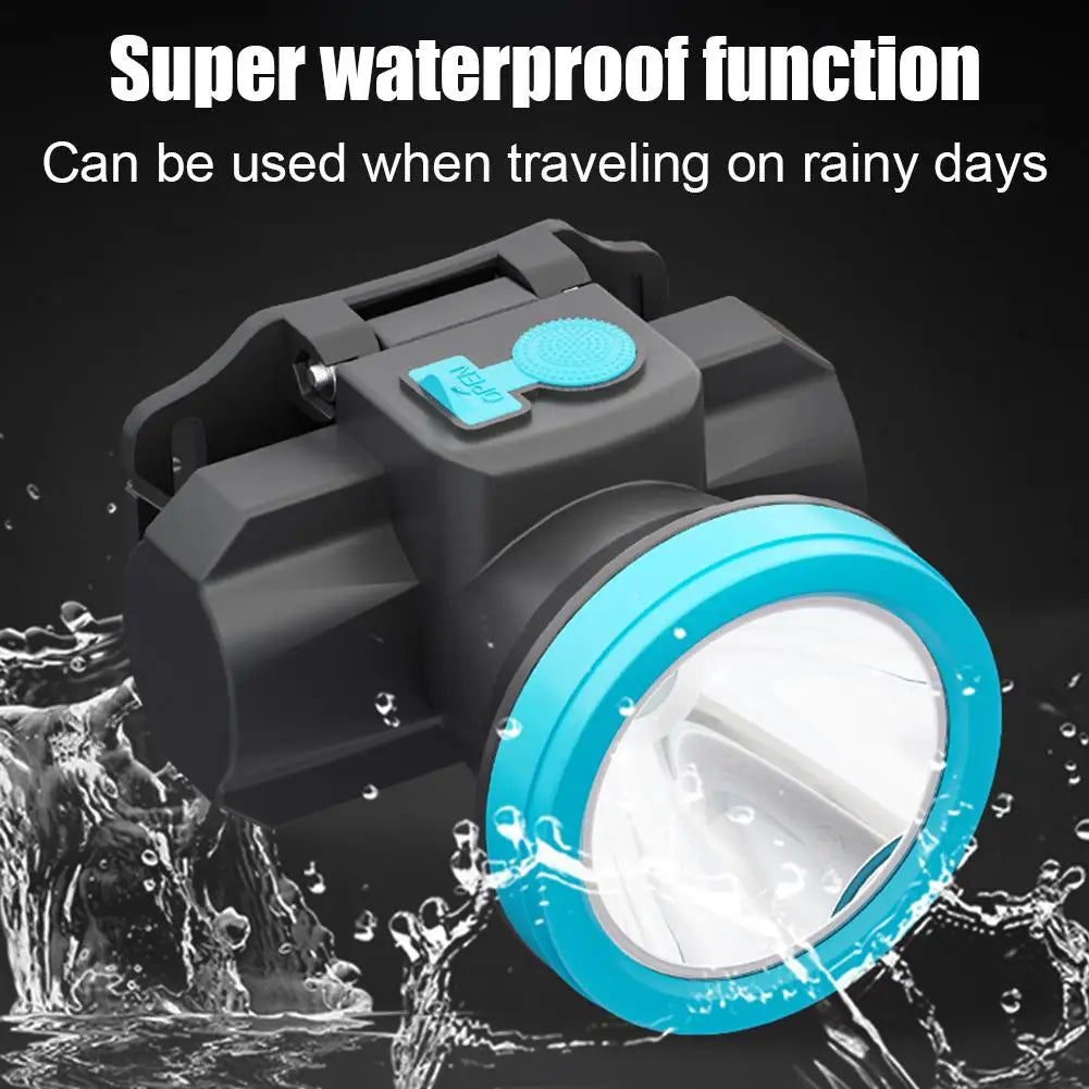 Portable Head Light LED Headlamp Rechargeable Head Torch Lamp Emergency Light Outdoor Camping Cycling Fishing Flashlight