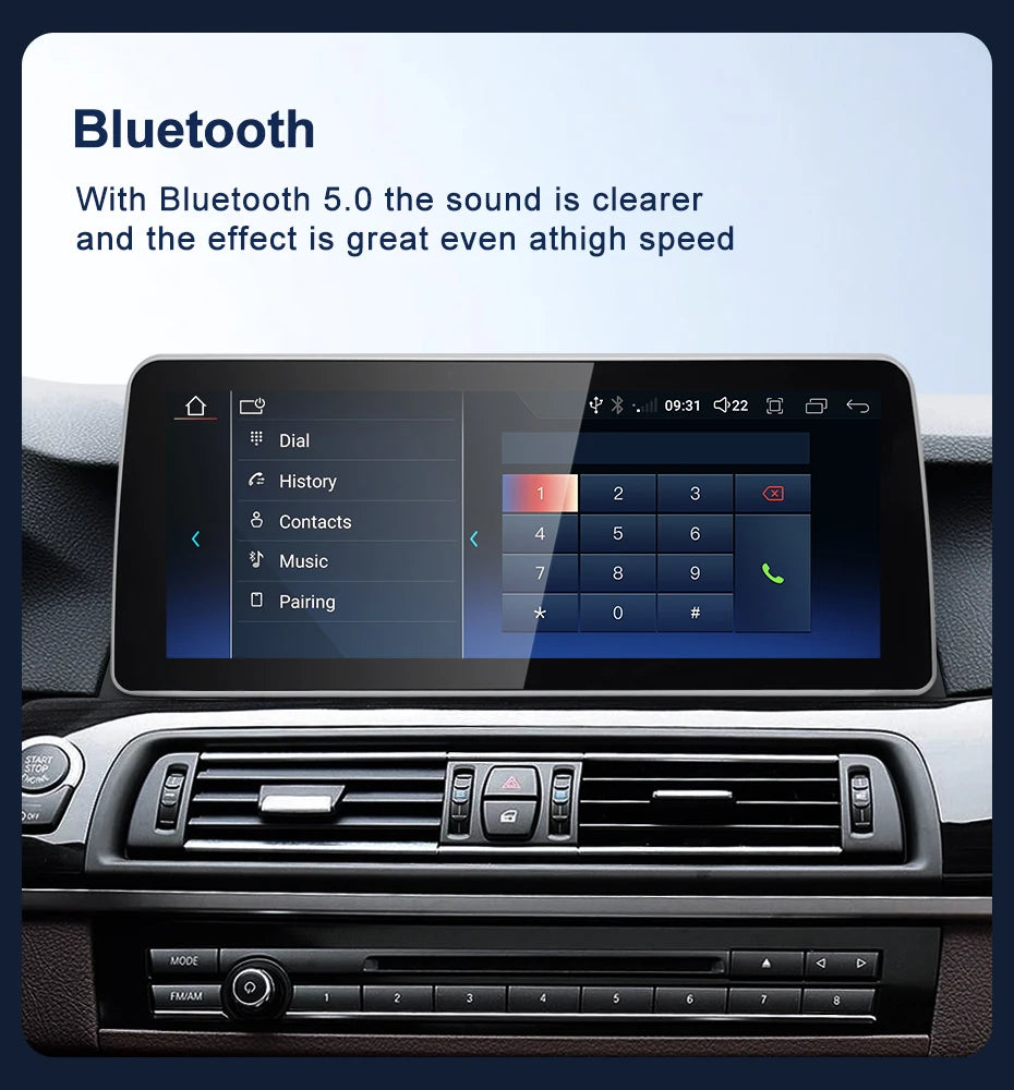 2024 New ID6 ID7 ID8 UI 12.3inc Android System Wireless Carplay AUTO For BMW 5Series F10 F11 CIC NBT Car Video Players GPS NAVI