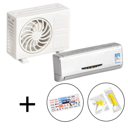 Solar Mini Air Conditioning Model Decorative Car Vehicle Air Outlet Car Ornaments Car Interior Accessories