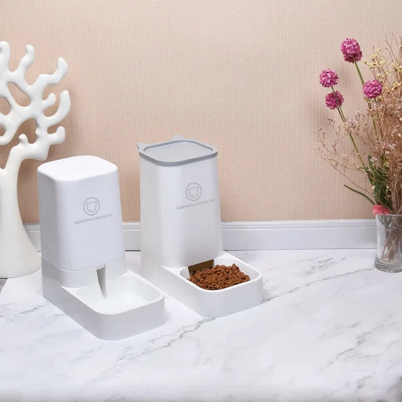 Comedero automático para gatos y perros, dispensador automático de agua, práctico para viajes de corta distancia, gran capacidad, para gatos