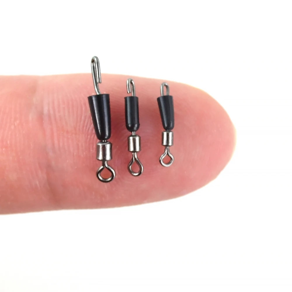 20pcs Fishing Swivels Snap Quick Change Swivel for Feeder Fishing Sea Fishing Accessories