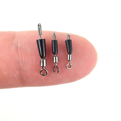 20pcs Fishing Swivels Snap Quick Change Swivel for Feeder Fishing Sea Fishing Accessories