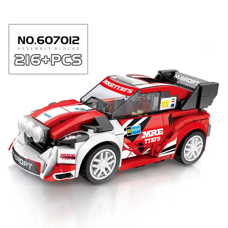 67 models City Racing Car Speed Champions Sports Building Blocks Bricks Classic Rally Super Racers F1 Great Vehicles kits toys