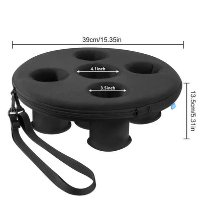 5 Holes Floating Drink Holder Hot Tub Drink Tray With Floating Tray For Pool Parties Beach Spa Hot Tub Drink Floaties Pool
