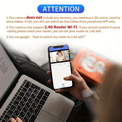 Mini caméra WiFi 1080P Surveillance Grand Angle Détection Sécurité IP Vision nocturne IR Détection de mouvement Moniteur bébé Vente chaude 2024