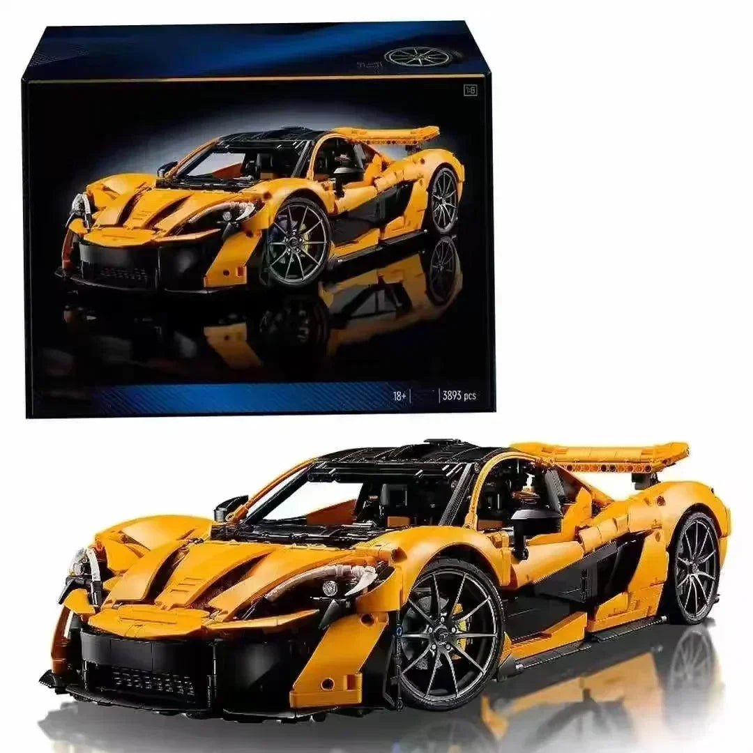 2024 New 3893Pcs Technical 42172 P1 Super Racing Car Building Blocks 1:8 Model Super Sports Cars Bricks Toys for Boys Gifts