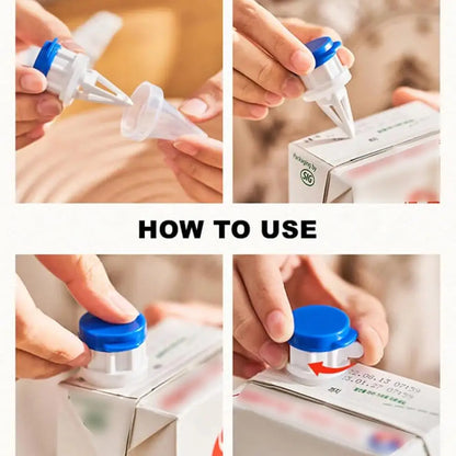 2pcs Milk Bottles Pourer Spout Pourer Milk Bottles Brick Drink Splitter Keep Drink Cool Fresh Kitchen Gadget Beverage Caps