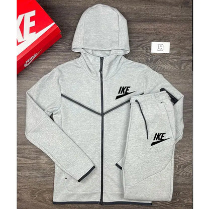 2024 Men's Leisure Sportswear For Men Spring And Autumn New Outdoor Hooded Windbreaker Jacket And Sweatpants Two-piece Set