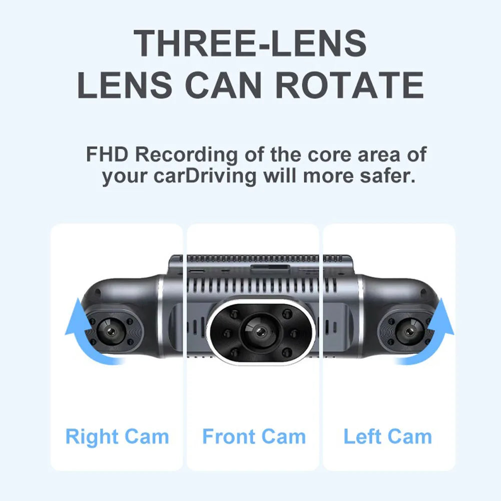 4 Channel Dash Cam for Cars 4*1080P WIFI Control Video Recorder 360° Car DVR Rear View Camera 24H Parking Monitor Car Assecories