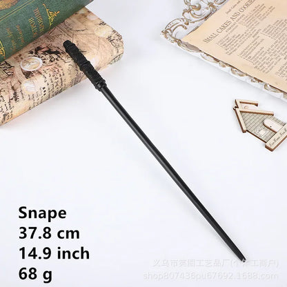 36 Styles Harry Magic Wand Resin Material Built in Steel Core Dumbledore Staff Cosplay Voldemort Props Christmas Gift Kid