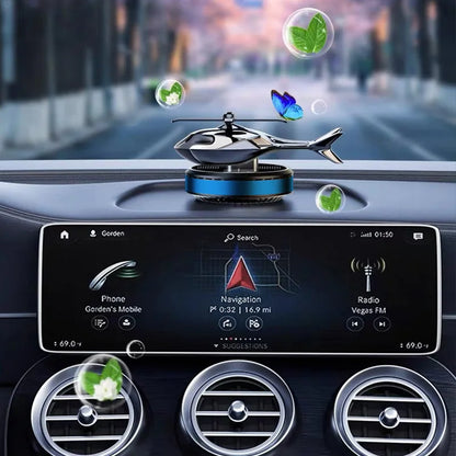 Solar Powered Helicopter Scents Diffuser | Fashion Automotive Interior Decoration Accessories Purifiers for Car and Home Aromath