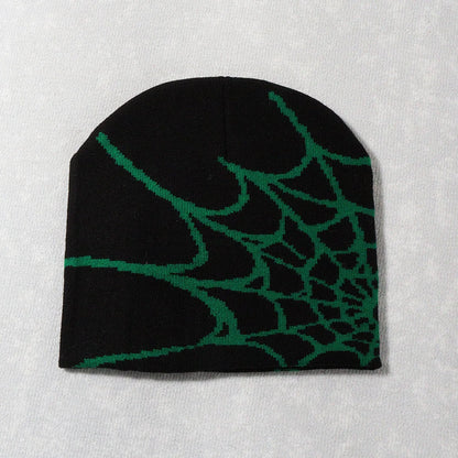 Unisex Knitting Cap Spider Men Women Luxury Beanie Caps Y2k Warm Fashion Versatile Ins Pullover Hiphop Winter Bonnet