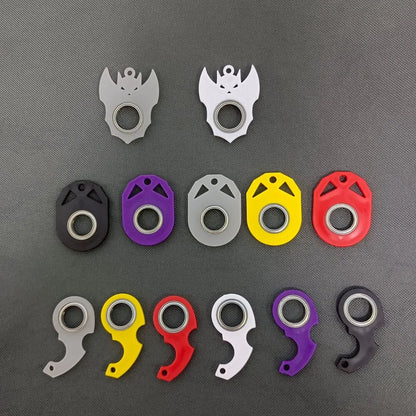 Alivia el aburrimiento Llavero Fidget Spinner Luz noctilucente Moderno Llavero giratorio con punta de dedo Creativo Anti-Ansiedad