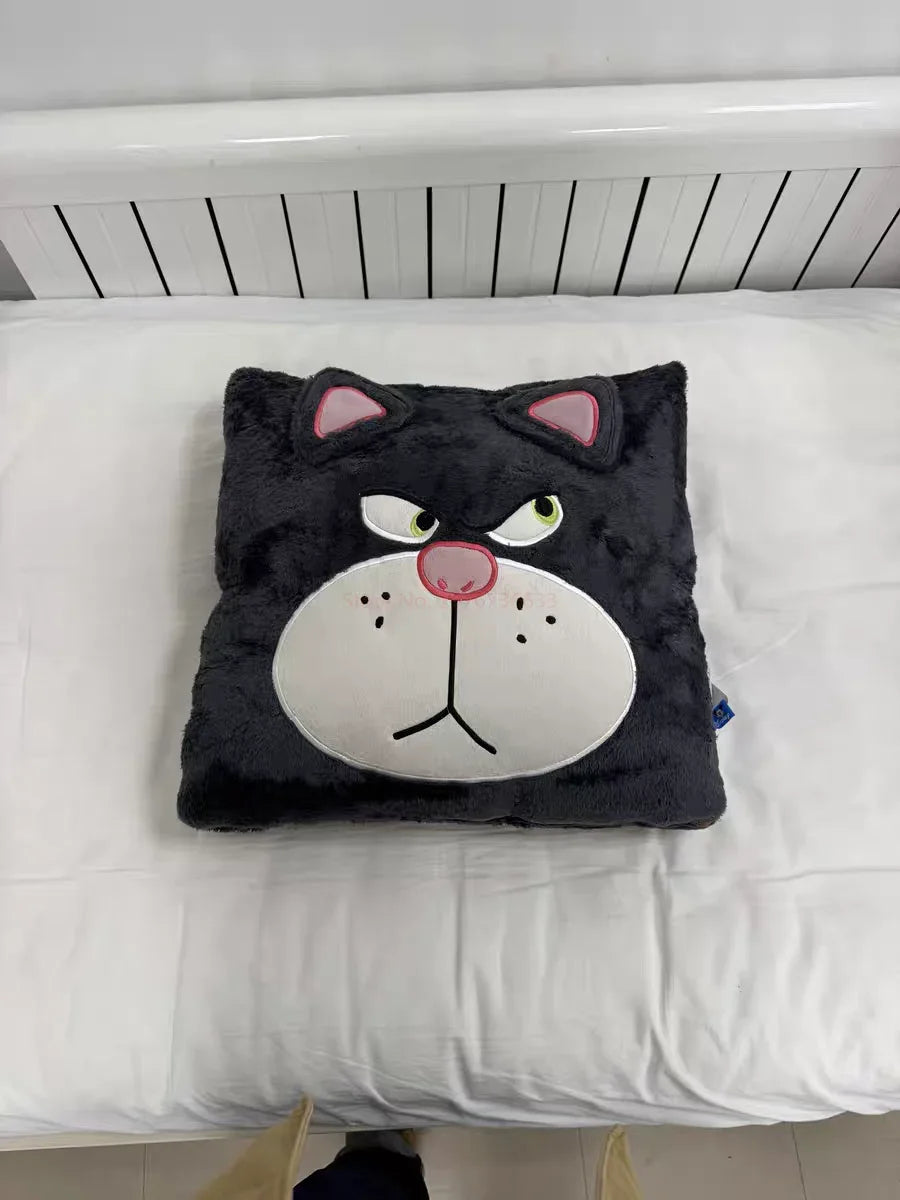 Stitch Disney Throw Pillow Blankets Two In One Kawaii Flannel Pillow Thickened Nap Blanket Living Room Cute Decoration Bedroom