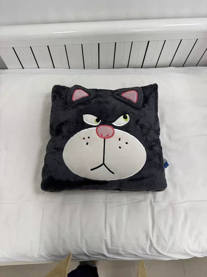 Stitch Disney Throw Pillow Blankets Two In One Kawaii Flannel Pillow Thickened Nap Blanket Living Room Cute Decoration Bedroom