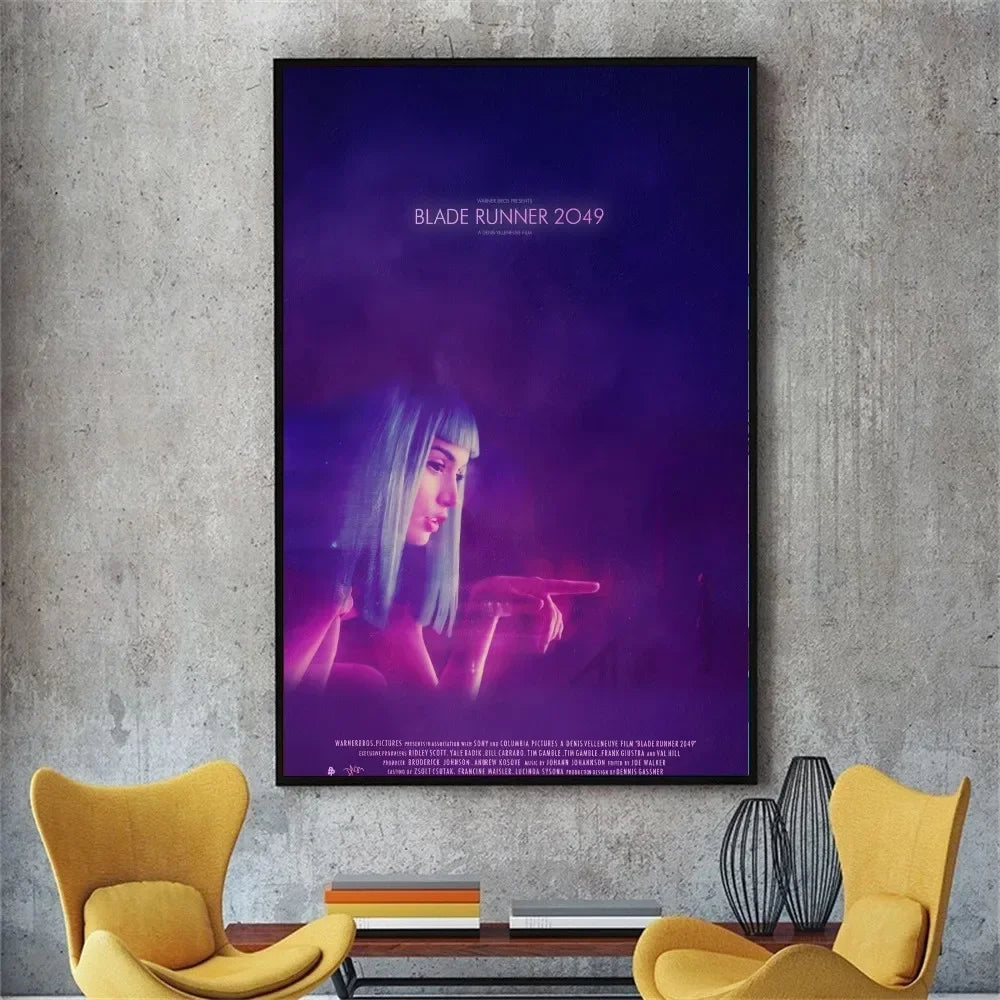 Blade Runner 2049 Movie Poster No Framed Poster Kraft Club Bar Paper Vintage Poster Wall Art Painting Bedroom Study Stickers