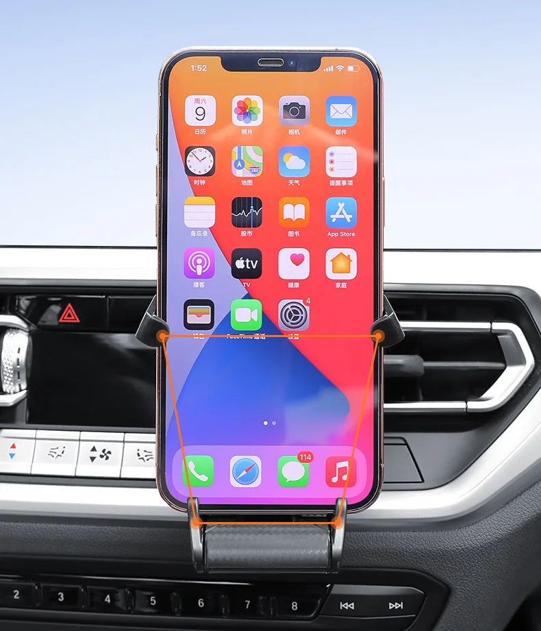 Universal Seat Style Mobile Phone Holder Car AirVent Clip Mount Holder Car Racing Outlet SeatHolder Air Design Navigation