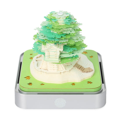 3D Omoshiroi Block Memo Pad Notepads Magical Calendar Magic Castle Sakura Tree Sticky Note Luxury Novelty Gift Items
