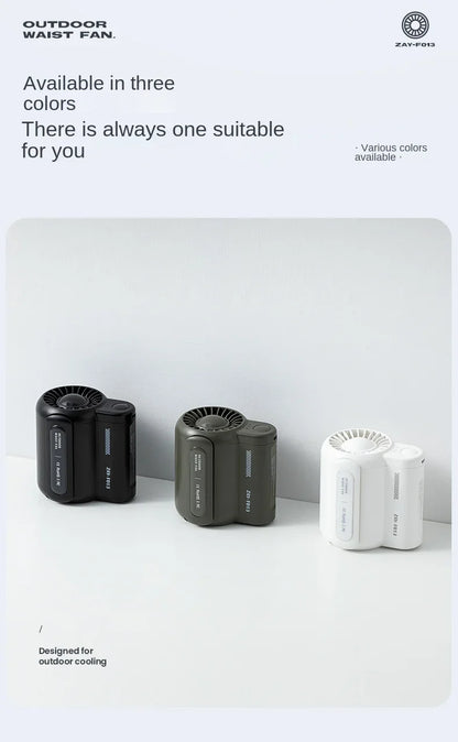 USB Fanless Fans Neck Portable Belt Fans Mini Cooling Fans Bladeless Rechargeable Wearable Air Cooler For Outdoor Sports Travel