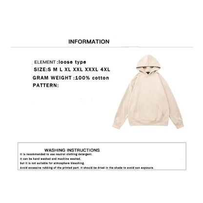 American Street Style Pattern Printed Hooded Sweater Men's and Women's Autumn and Winter Casual Fashion Couple's Coat
