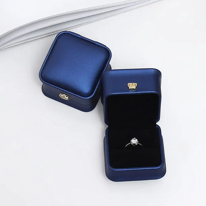 Package Case Wedding Ring Box Birthday Crown Buckle Storage Gift Box Lover Ring Box Storage Case Gift Boxes Jewelry Display