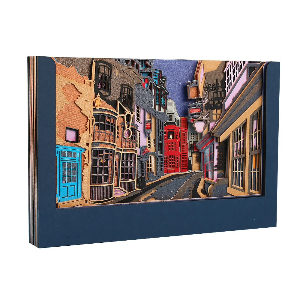 Omoshiroi Block 3D Notepad 2024 Calendar 3D Sakura Tree House Memo Pad Cute Block Notes 3D Sticky Notes Christmas New Years Gift
