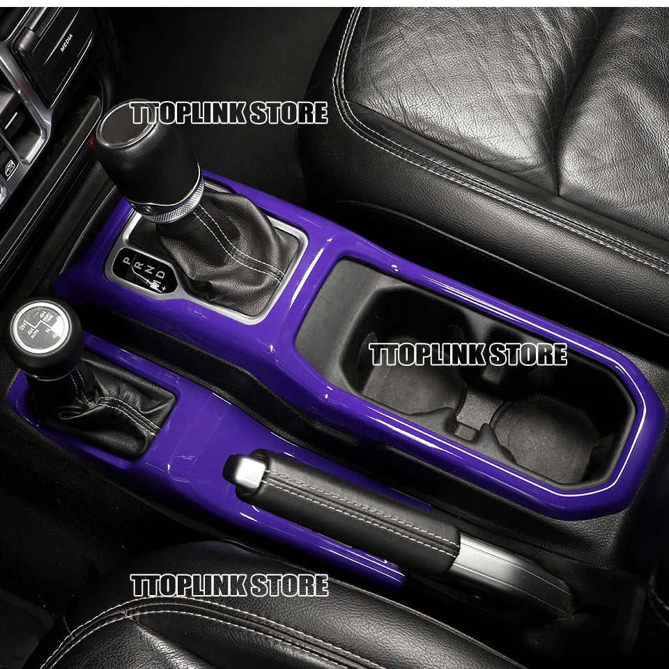 ABS Interior 4WD Gear Shift Panel/Gear Shift Panel Cover for Jeep Wrangler JL/for Jeep JT Gladiator 2018 Up Car Accessories