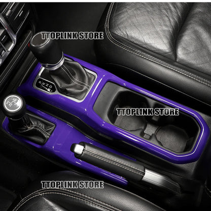 ABS Interior 4WD Gear Shift Panel/Gear Shift Panel Cover for Jeep Wrangler JL/for Jeep JT Gladiator 2018 Up Car Accessories