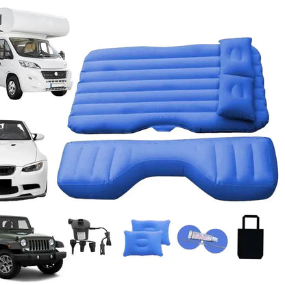 UniversalInflatable Car Mattress Back Seat Travel Bed With Air Mat Rear Seat Sleeping Mat Car Sofa Pillow Instrument  Camping