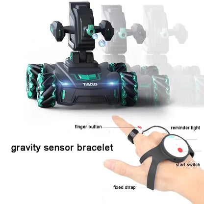 Can Launch Water Bomb Remote Control Car Gesture Induction Battle Tank Four-Wheel Drive Children's Off-road Mech Boy Toy Car