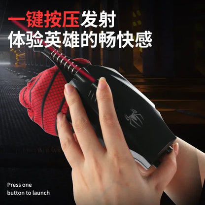 Spiderman Launcher Web Shooters Wrist Launcher With Infrared Aiming Soft Bullet Gun Suction Cup Ejection Toy Children's Gift