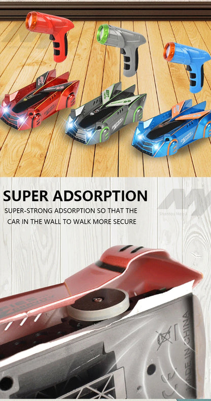 RC Car Stunt Infrared Laser Tracking Wall Ceiling Climbing Vehicle Toys For Children Remote Control Cars Follow Light Gifts boys