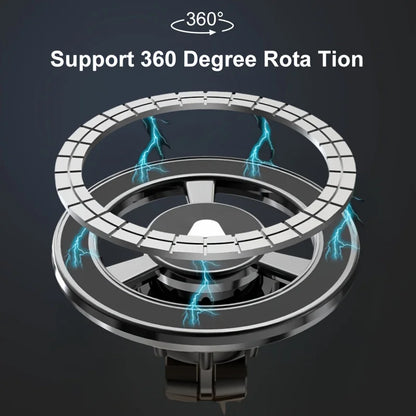 Aluminum alloy magnetic car phone holder, universal 360 ° rotatable shock-absorbing telescopic folding phone holder Accessories
