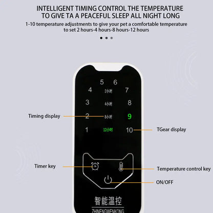 Pet Heating Pad Electrical Mat Cat Dog Waterproof Heating Pad Indoor Animals Even Heating Beddings For Cold Weather Warm Keeping