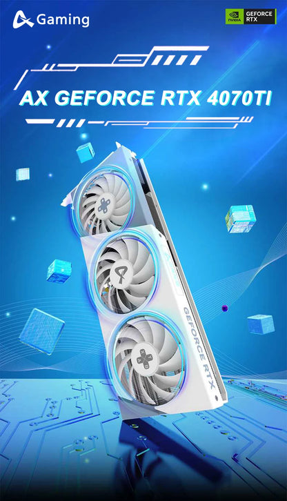 USADO AX GAMING RTX 4070 RTX 4070Ti RTX3070TI RTX 4060 RTX 4060ti RTX 4080 Tarjeta Gráfica Tarjetas de Video placa de video Nvidia GDDR6X