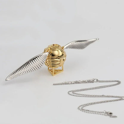 Proposal Ring Box Gold Snitch Wedding Wings Ring Boxes Luxury Gold Metal Jewelry Mystery Box Surprise Organizer for Small Things