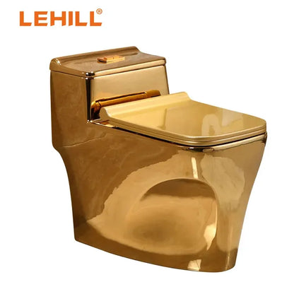 Bathroom toilet bowl gold color wc golden toilet seat ceramic commode