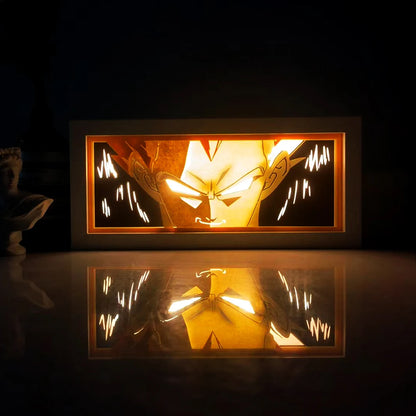 Anime One Piece Paper Cut Shadow Box Light Remote control model multiple colors Gamer Bedroom Decoration party present