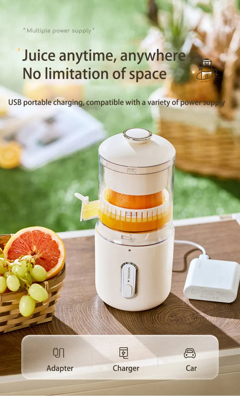 45W Electric Juicer 1500mAh Rechargeable Automatic Blender Fruit Squeezer  Portable Shakes Smoothie Fruit Separation Raw Juicer